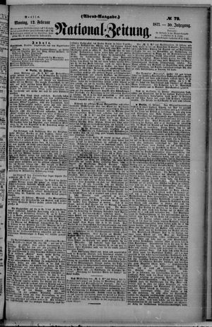 Nationalzeitung on Feb 12, 1877