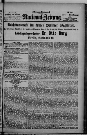 Nationalzeitung on Feb 20, 1877