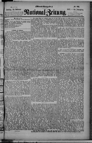 Nationalzeitung vom 23.02.1877