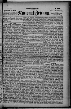 Nationalzeitung vom 17.03.1877
