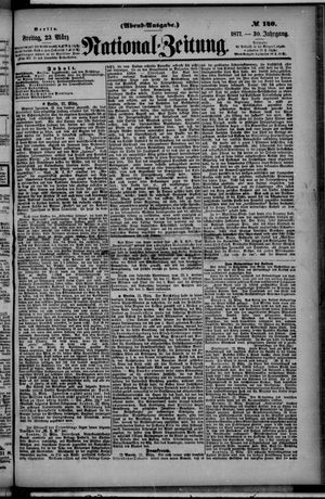 Nationalzeitung vom 23.03.1877