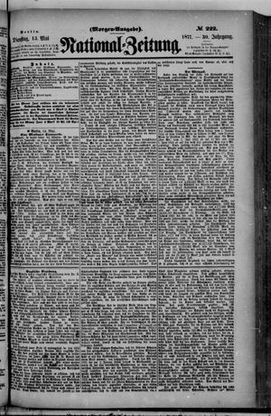 Nationalzeitung vom 15.05.1877