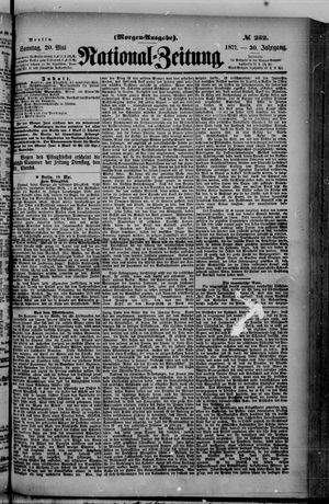 Nationalzeitung vom 20.05.1877