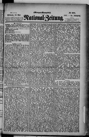 Nationalzeitung vom 23.05.1877