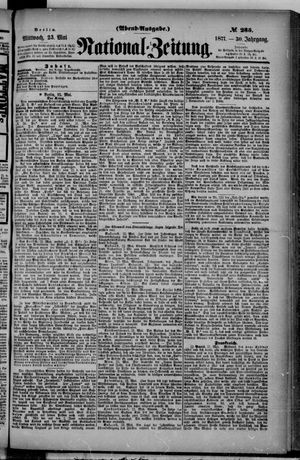 Nationalzeitung vom 23.05.1877