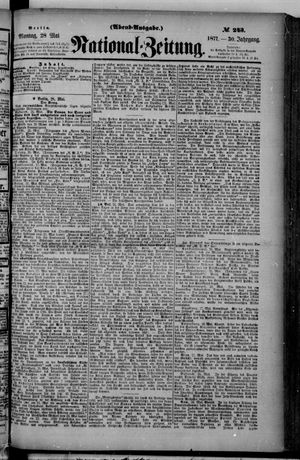 Nationalzeitung vom 28.05.1877