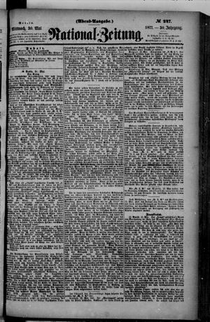 Nationalzeitung vom 30.05.1877