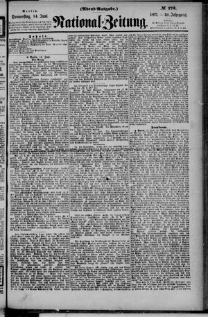 Nationalzeitung on Jun 14, 1877