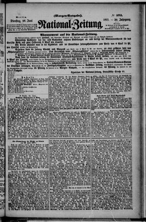 Nationalzeitung on Jun 26, 1877