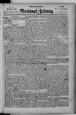 Nationalzeitung vom 03.07.1877