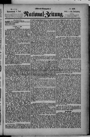 Nationalzeitung vom 07.07.1877