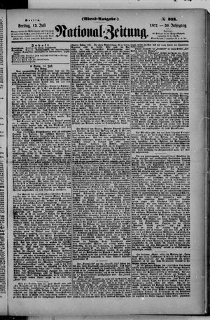 Nationalzeitung on Jul 13, 1877