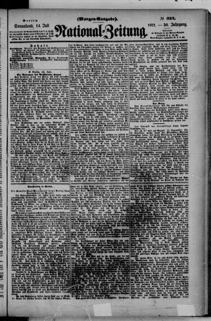 Nationalzeitung on Jul 14, 1877