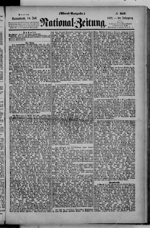 Nationalzeitung vom 14.07.1877