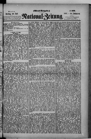 Nationalzeitung vom 20.07.1877