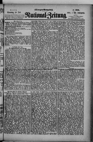 Nationalzeitung vom 29.07.1877