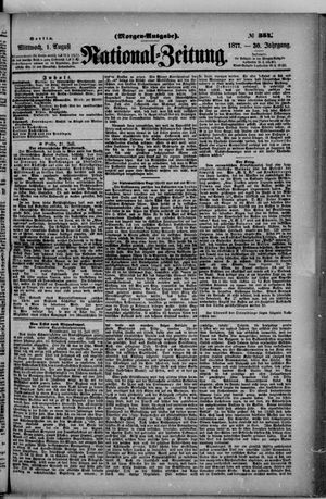 Nationalzeitung vom 01.08.1877
