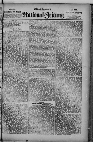 Nationalzeitung vom 11.08.1877