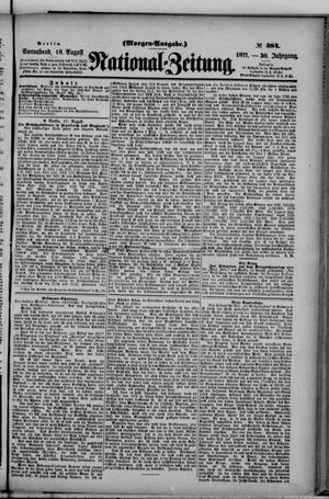 Nationalzeitung on Aug 18, 1877