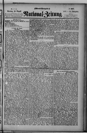 Nationalzeitung on Aug 20, 1877