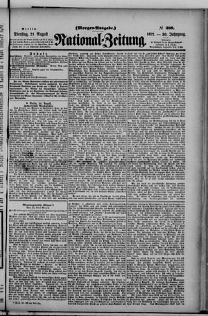 Nationalzeitung vom 21.08.1877