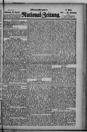 Nationalzeitung on Aug 22, 1877