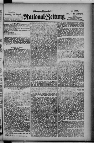 Nationalzeitung vom 26.08.1877
