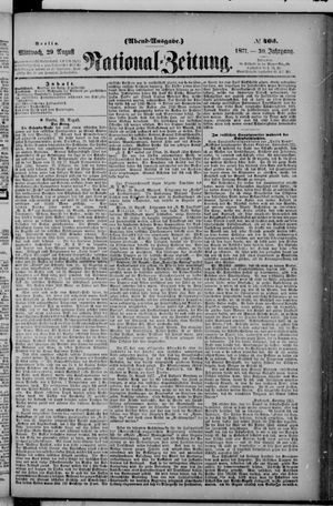 Nationalzeitung on Aug 29, 1877