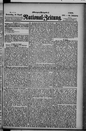 Nationalzeitung on Aug 30, 1877