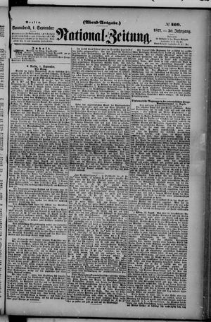 Nationalzeitung on Sep 1, 1877