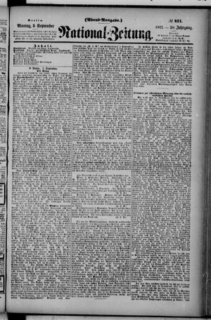 Nationalzeitung vom 03.09.1877