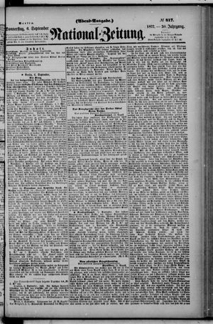 Nationalzeitung on Sep 6, 1877