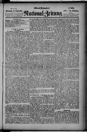 Nationalzeitung vom 19.09.1877