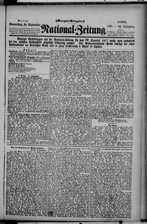 Nationalzeitung vom 20.09.1877