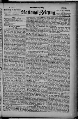 Nationalzeitung vom 20.09.1877