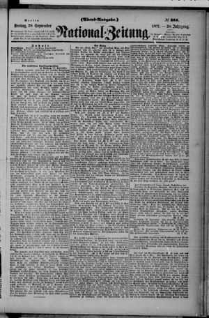 Nationalzeitung vom 28.09.1877