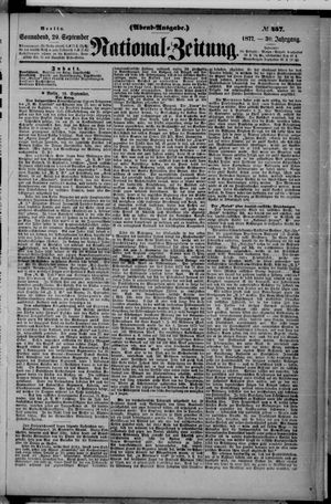 Nationalzeitung vom 29.09.1877