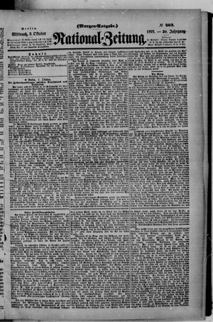 Nationalzeitung vom 03.10.1877