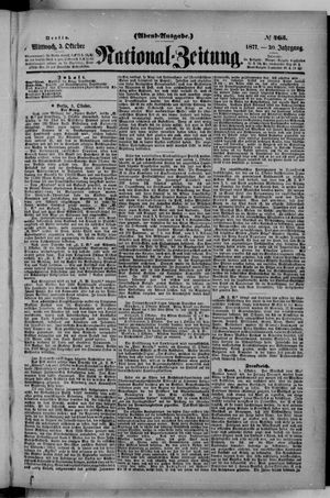 Nationalzeitung vom 03.10.1877