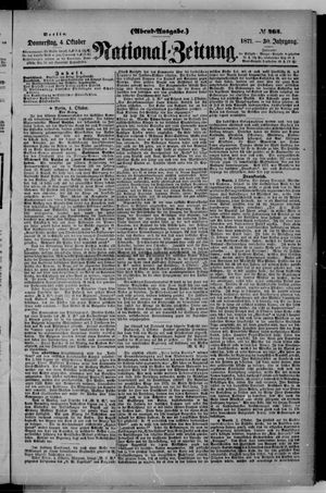 Nationalzeitung on Oct 4, 1877