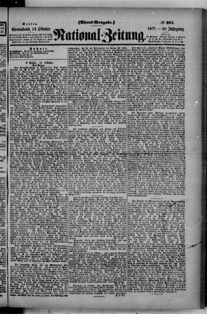 Nationalzeitung vom 13.10.1877