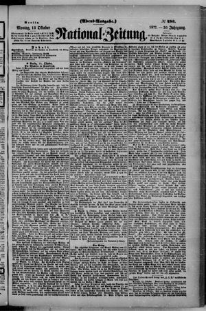 Nationalzeitung vom 15.10.1877