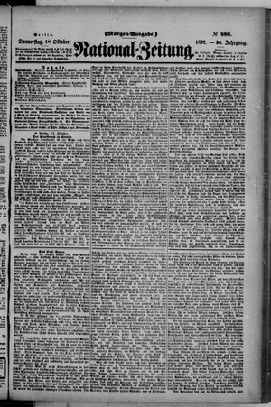 Nationalzeitung vom 18.10.1877