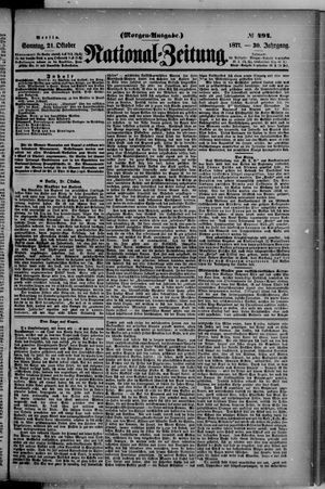 Nationalzeitung vom 21.10.1877