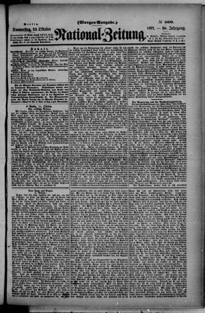 Nationalzeitung on Oct 25, 1877