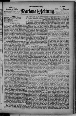 Nationalzeitung vom 29.10.1877