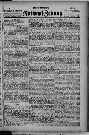 Nationalzeitung vom 01.11.1877