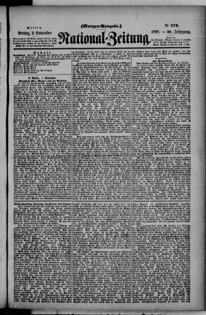 Nationalzeitung vom 02.11.1877
