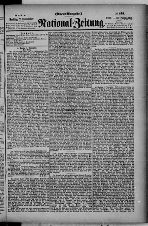 Nationalzeitung vom 02.11.1877