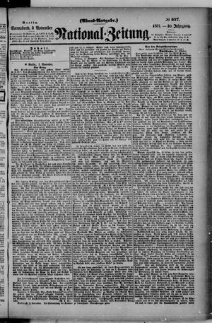 Nationalzeitung vom 03.11.1877